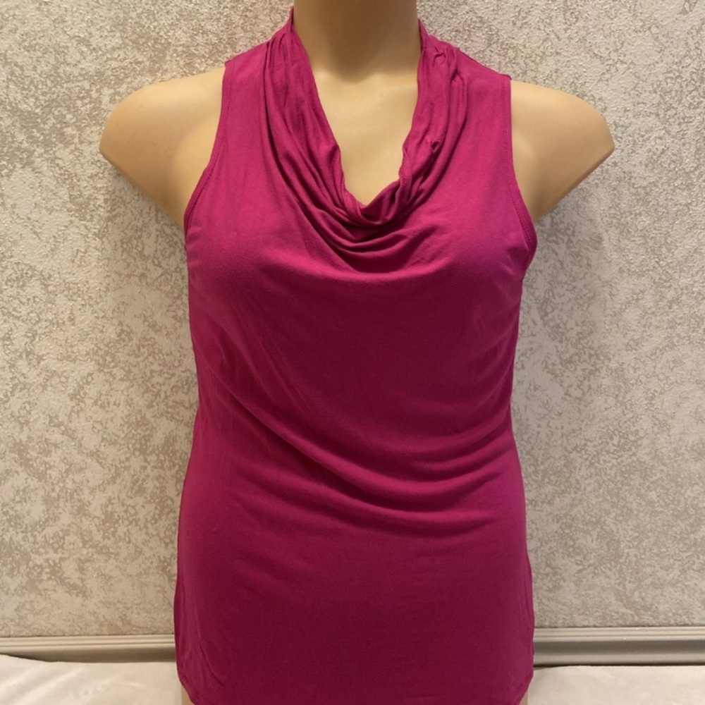 Mossimo Supply Co. Pink Cowl Neck Tank Top